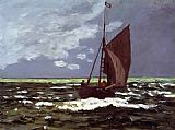 Stormy Seascape by Claude Monet